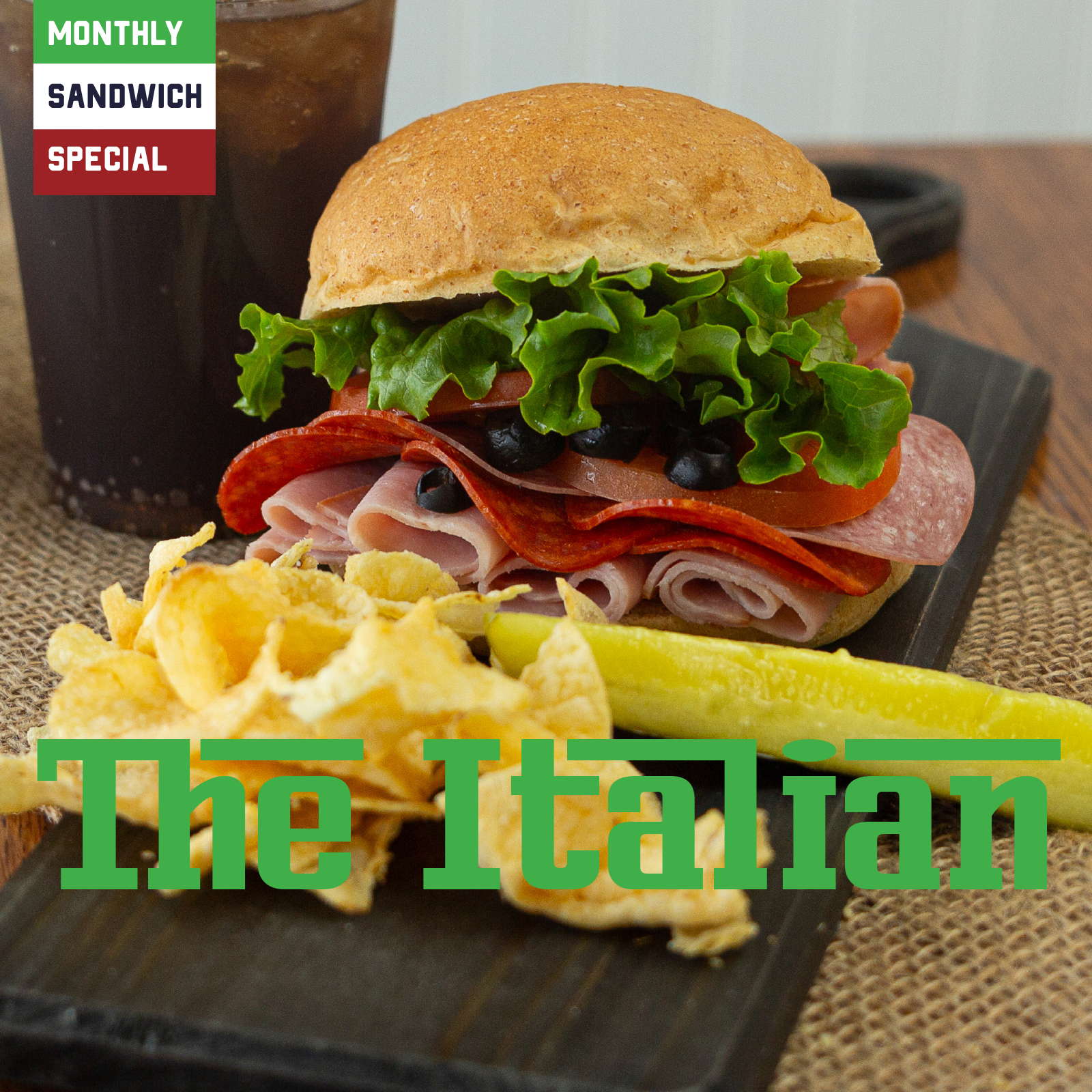 The Italian at White or Wheat Sandwich Shoppe
